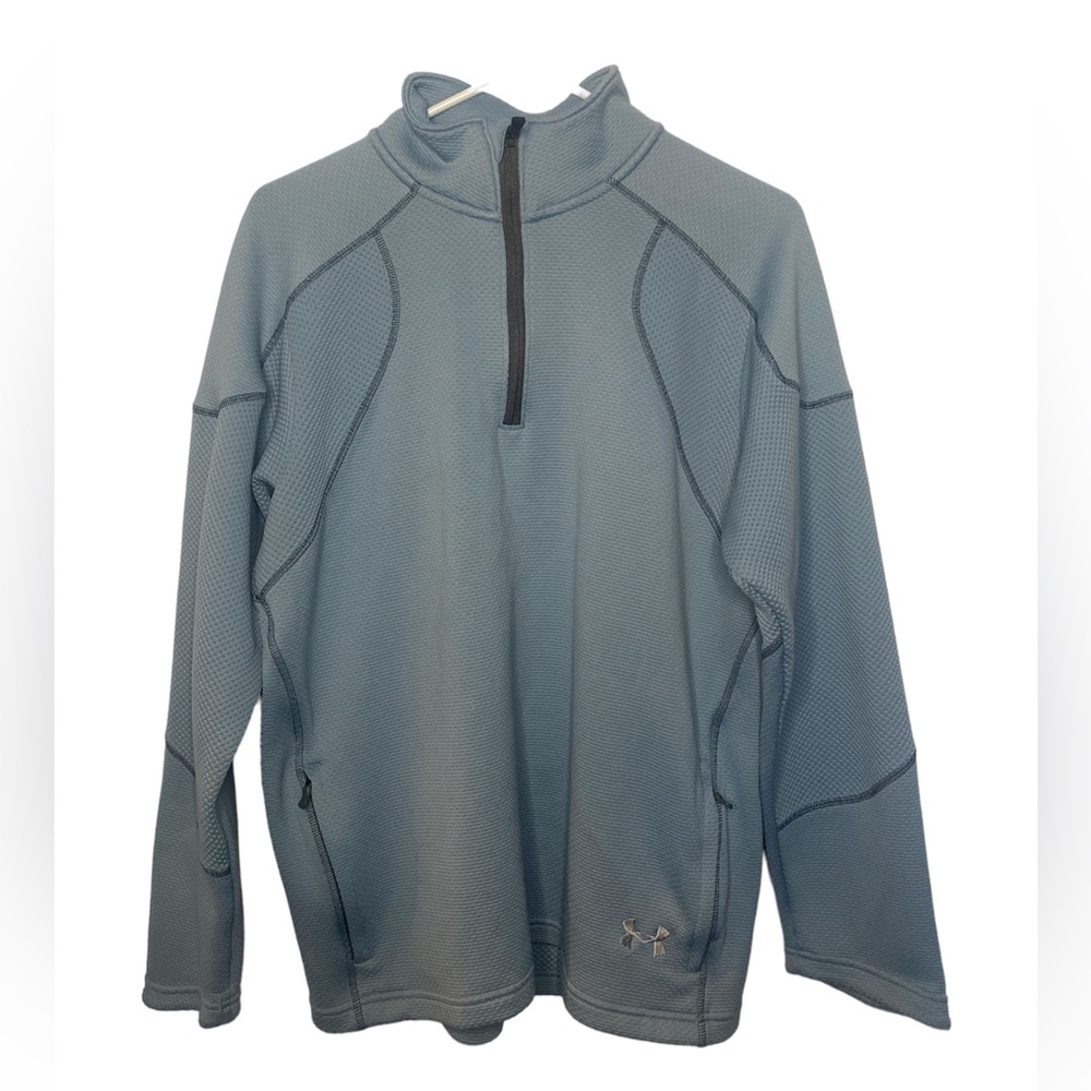 (Size M) Blue Under Armour Pullover Loose Men’s